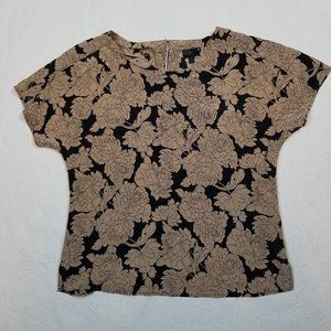 Banana Republic BR Nude/Black Blouse